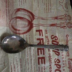 Vintage Silver Soup Spoon
